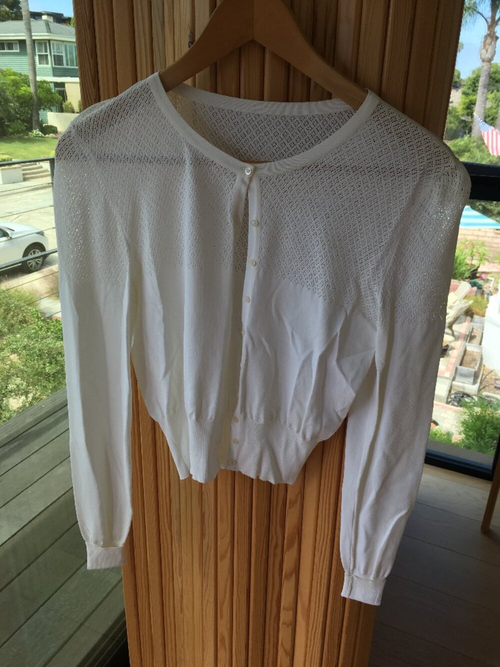 Alaia white cardigan